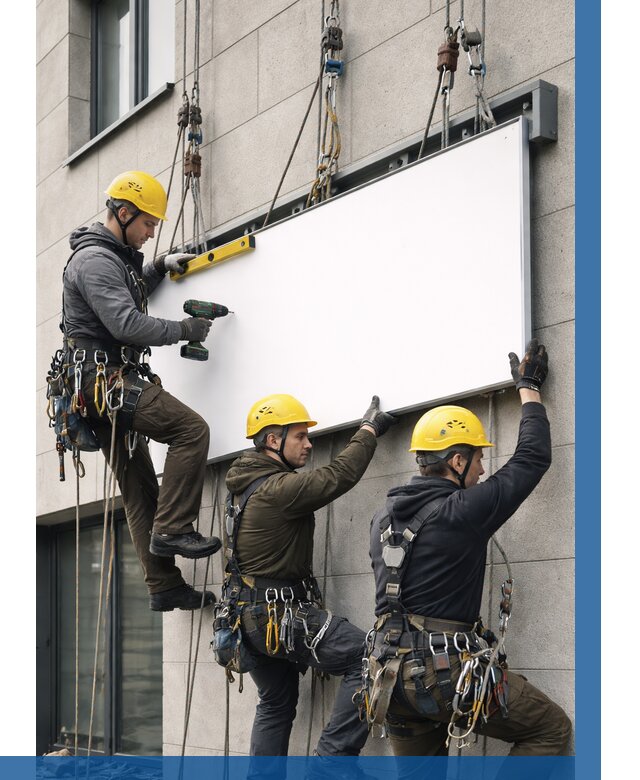 Монтаж рекламной вывески в Иванове от 8266 р. | ВЫСОТНИК-Внв