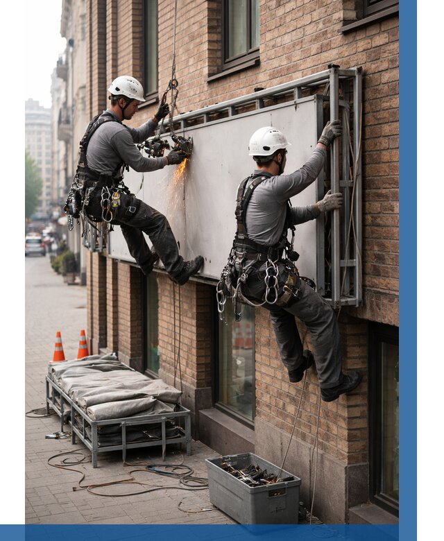 Демонтаж рекламной вывески в Иванове от 6716 р. | ВЫСОТНИК-Внв