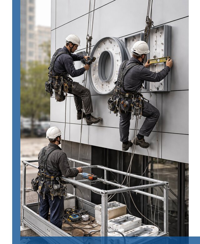 Профессиональный монтаж световых букв в Иванове под ключ