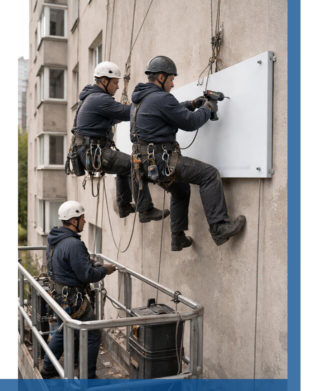 Монтаж табличек и указателей в Иванове от 3616 р. | ВЫСОТНИК-Внв