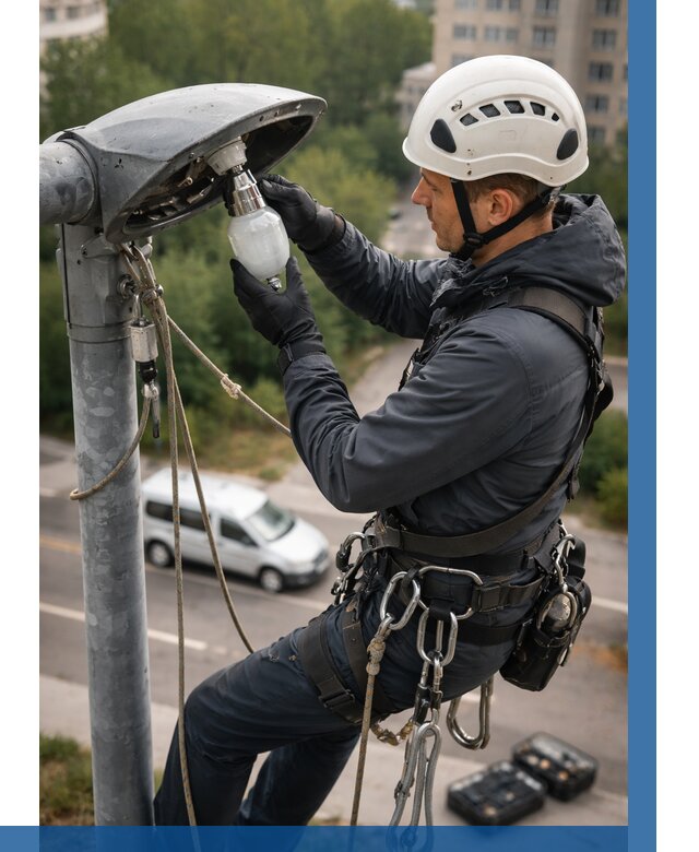 Замена ламп на высоте в Иванове от 2583 р. | ВЫСОТНИК-Внв