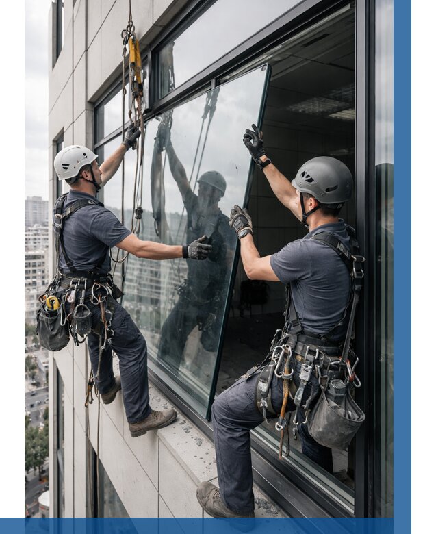 Замена стеклопакетов на высоте в Иванове от 5683 р. | ВЫСОТНИК-Внв