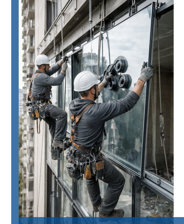 Витражное остекление фасадов и лоджий в Иванове под ключ