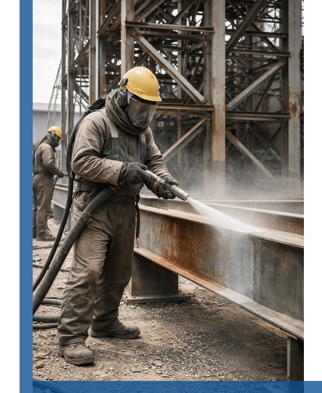 Пескоструйная очистка металлоконструкций в Иванове промышленная