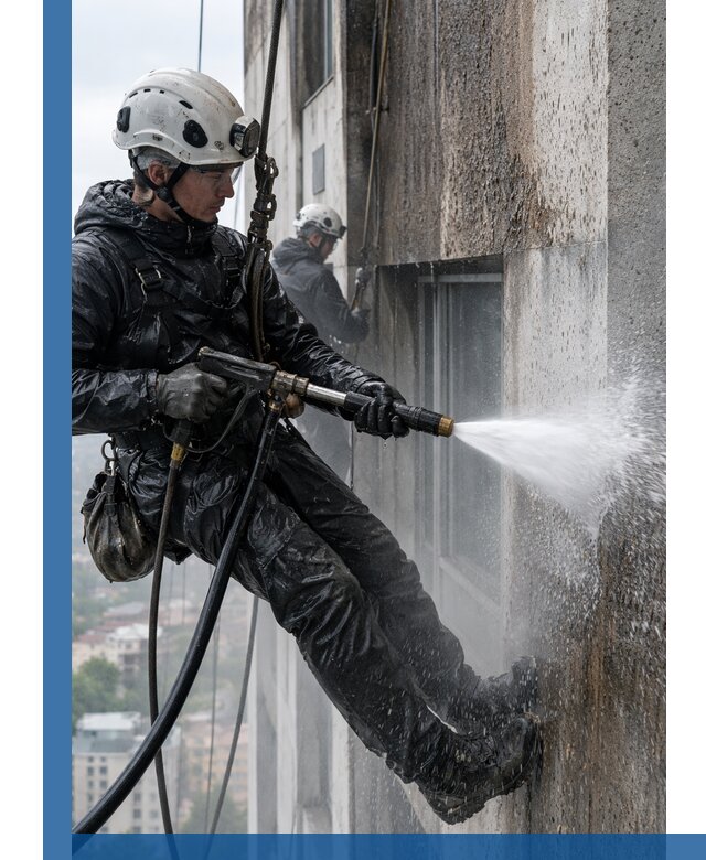 Гидроструйная очистка фасадов и конструкций в Иванове