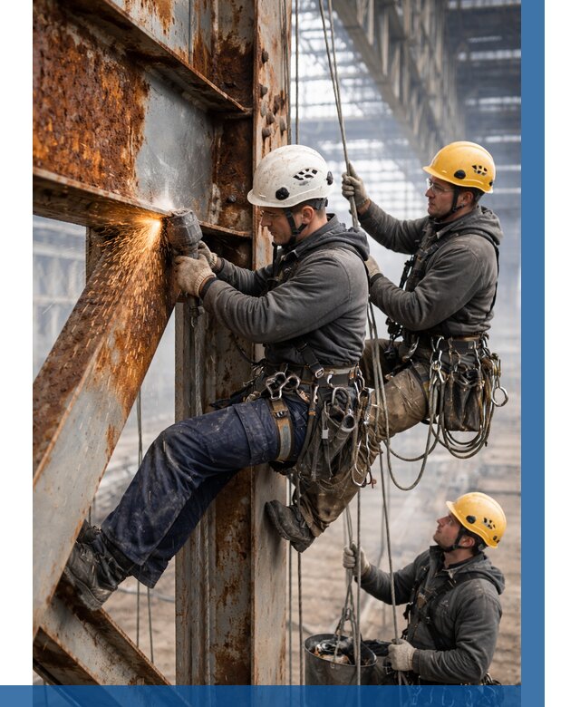 Зачистка металла от ржавчины в Иванове от 362 р. | ВЫСОТНИК-Внв