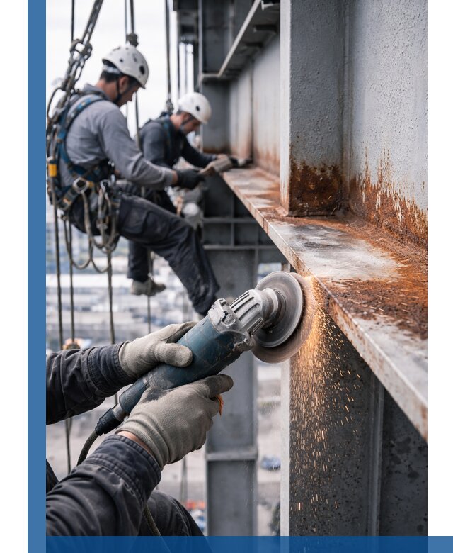 Зачистка металла от ржавчины и подготовка поверхностей в Иванове