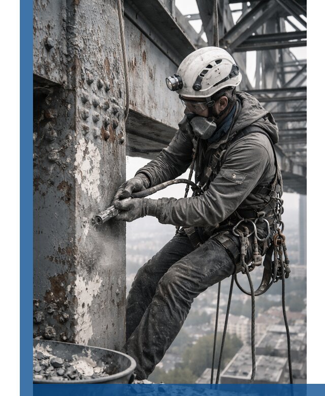 Удаление старой краски с металлических конструкций в Иванове