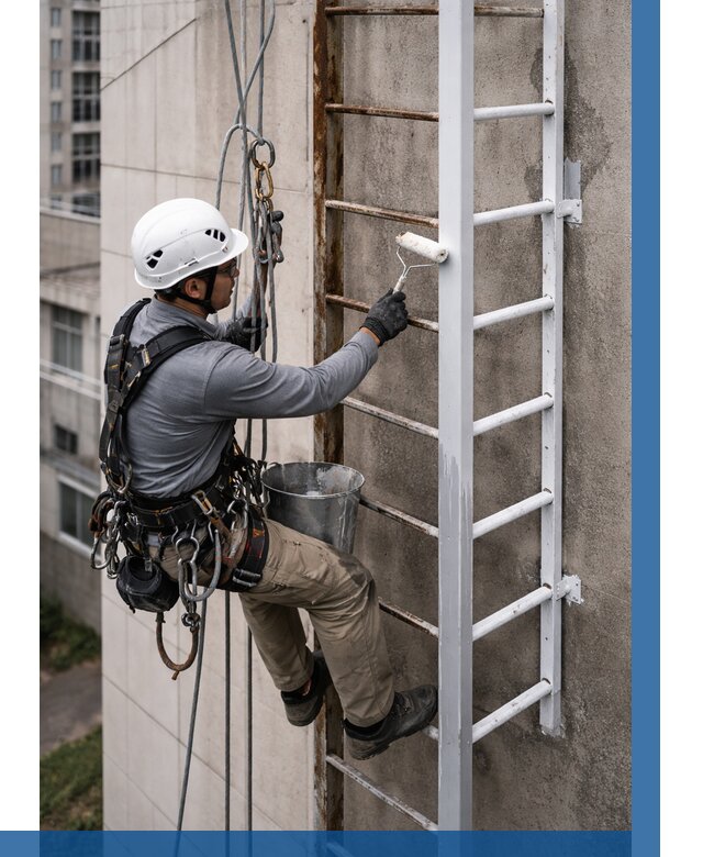 Покраска пожарных лестниц в Иванове от 4649 р. | ВЫСОТНИК-Внв