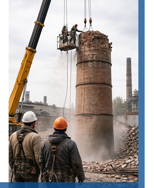 Демонтаж дымовой трубы в Иванове от 92988 р. | ВЫСОТНИК-Внв, смета