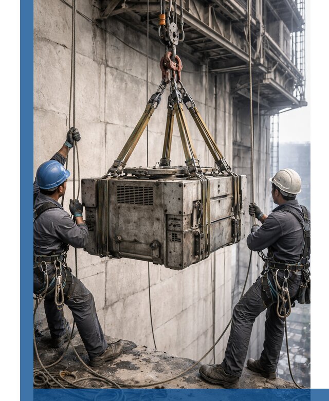 Такелажные работы на высоте, подъем и монтаж грузов в Иванове