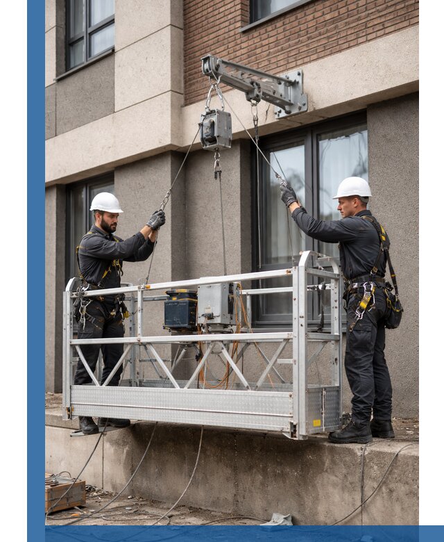 Монтаж и подъем фасадной люльки в Иванове с гарантией безопасности