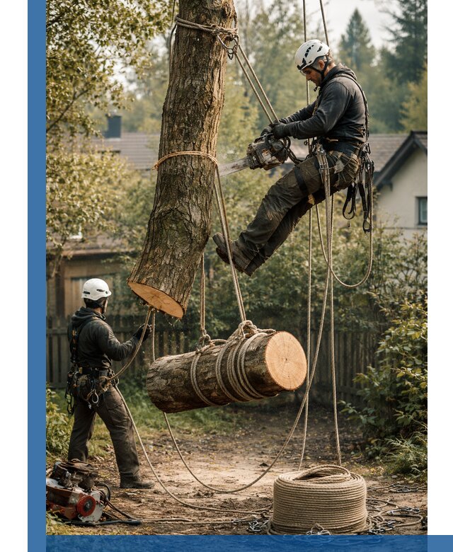 Валка деревьев частями в Иванове, безопасно и аккуратно