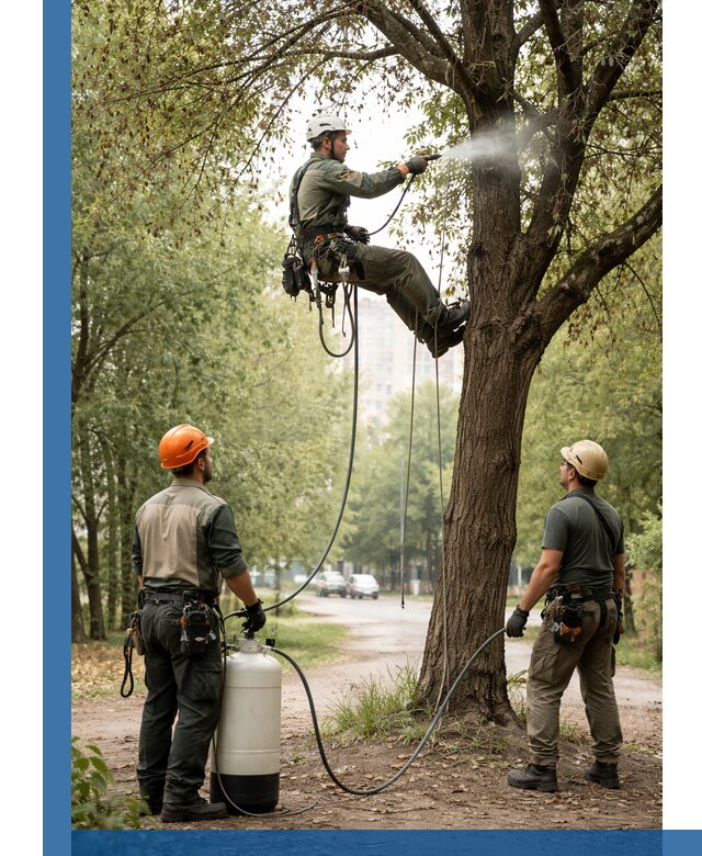 Обработка деревьев от вредителей в Иванове профессиональная защита