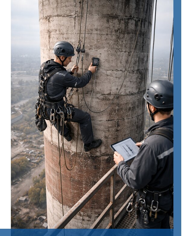 Обследование дымовой трубы в Иванове от 8266 р. | ВЫСОТНИК-Внв